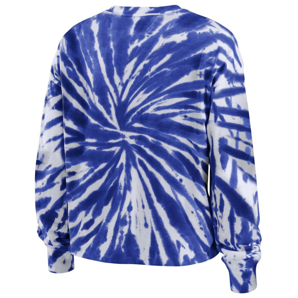 Montreal Canadiens WEAR by Erin Andrews Women's Tie-Dye Long Sleeve T-Shirt - Navy T-shirts