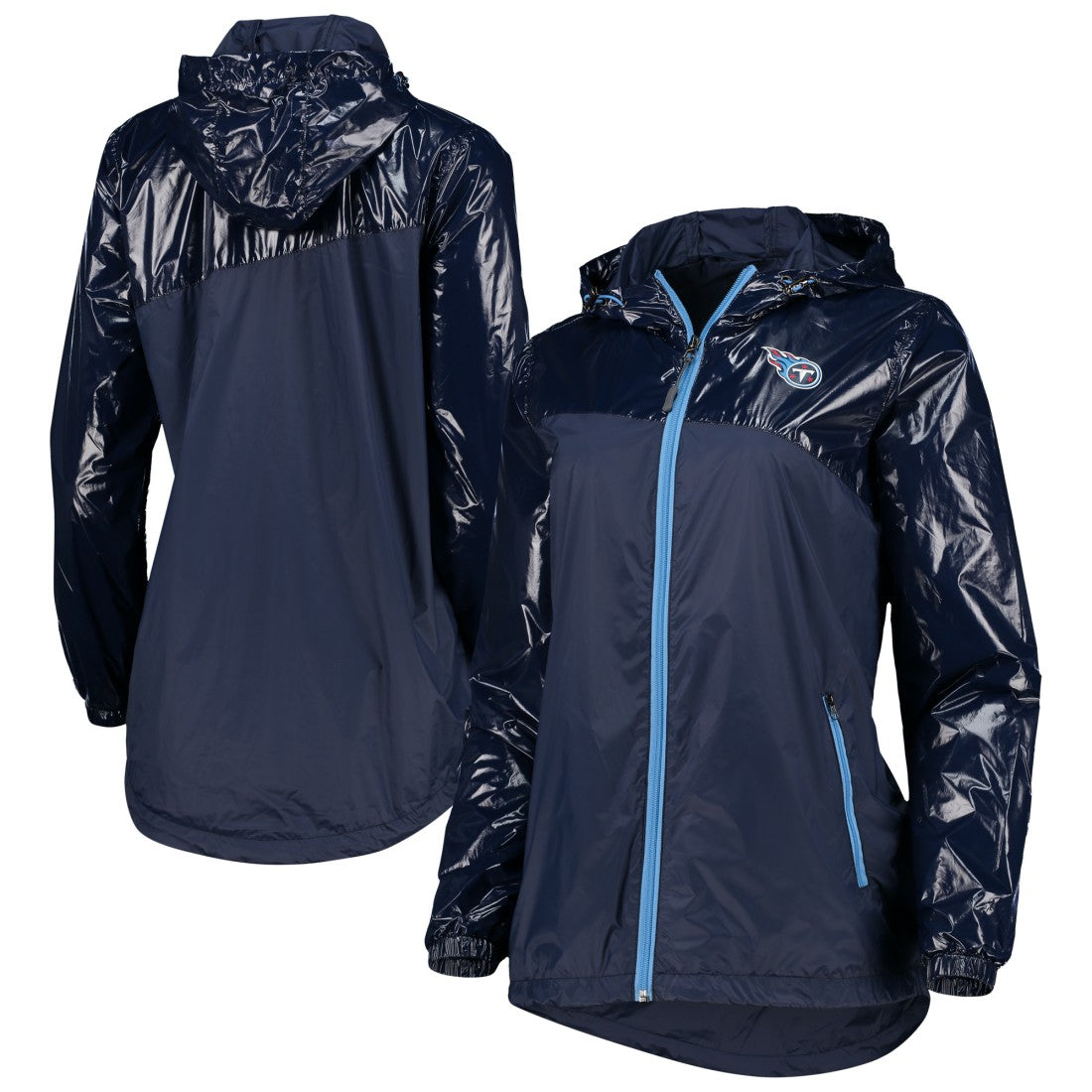 Tennessee Titans G-III 4Her by Carl Banks Women's Double-Coverage Full-Zip Hoodie Jacket - Navy cheap