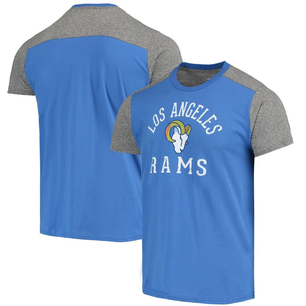 Los Angeles Rams Majestic Threads Field Goal Slub T-Shirt - Royal/Gray outlet
