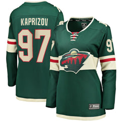 Kirill Kaprizov Minnesota Wild Fanatics Women's Home Breakaway Replica Jersey - Green Jerseys