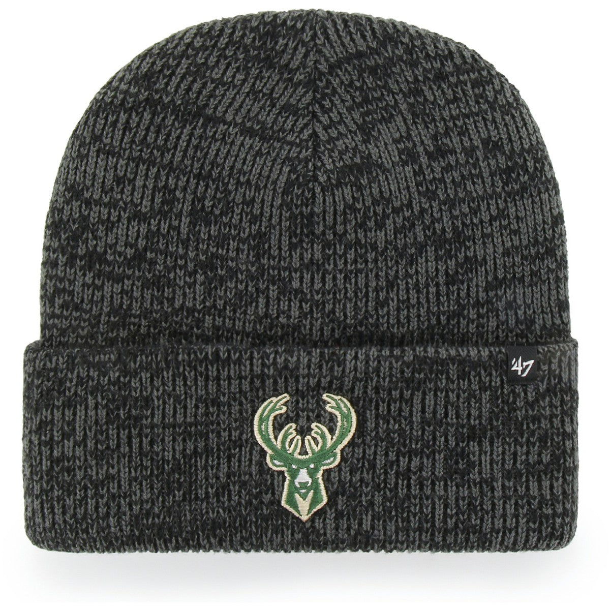 Milwaukee Bucks '47 Brain Freeze Cuffed Knit Hat - Black discount