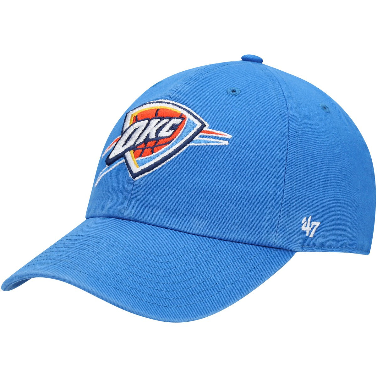 Oklahoma City Thunder '47 Core Logo Clean Up Adjustable Hat - Blue on sale