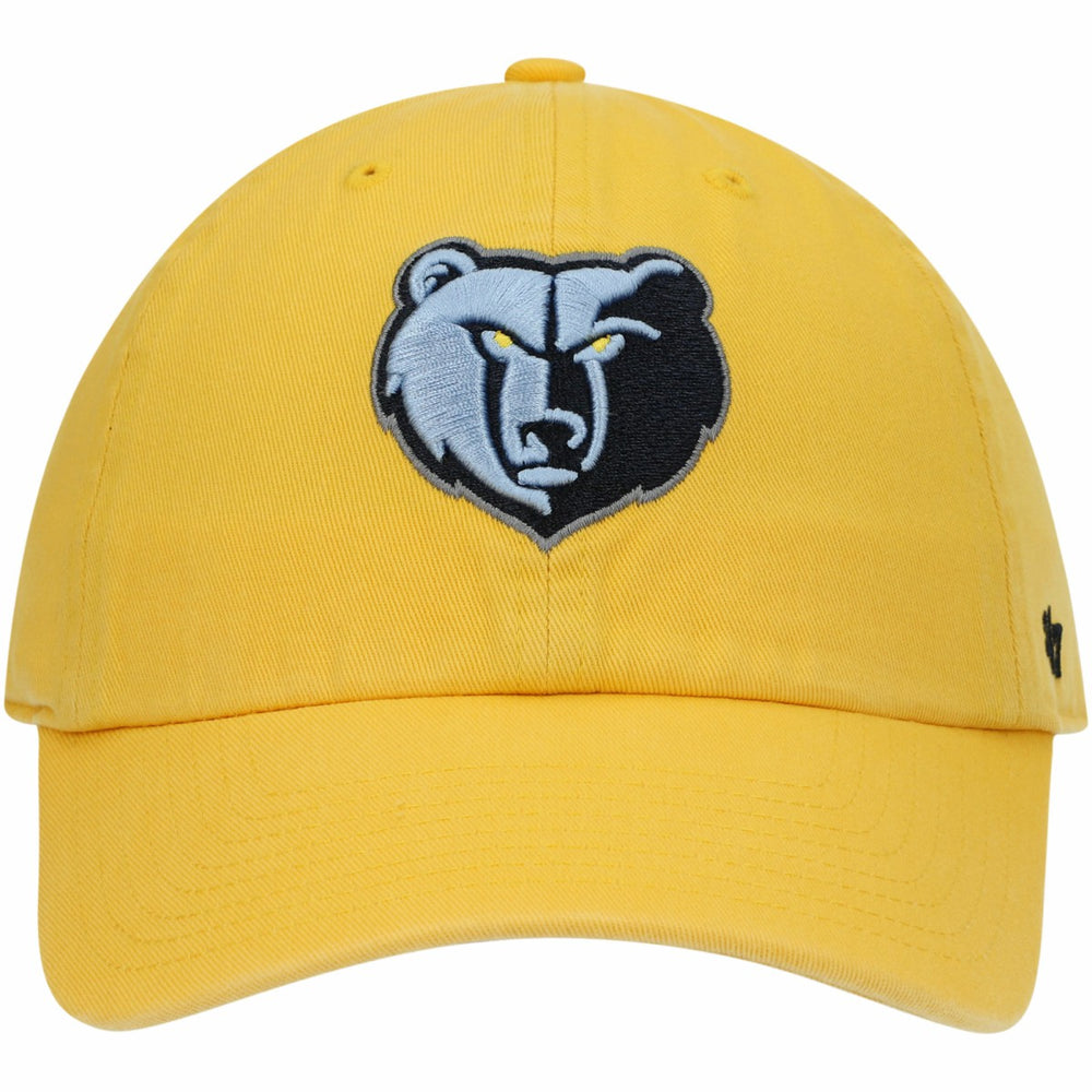 Memphis Grizzlies '47 Core Logo Clean Up Adjustable Hat - Gold outlet