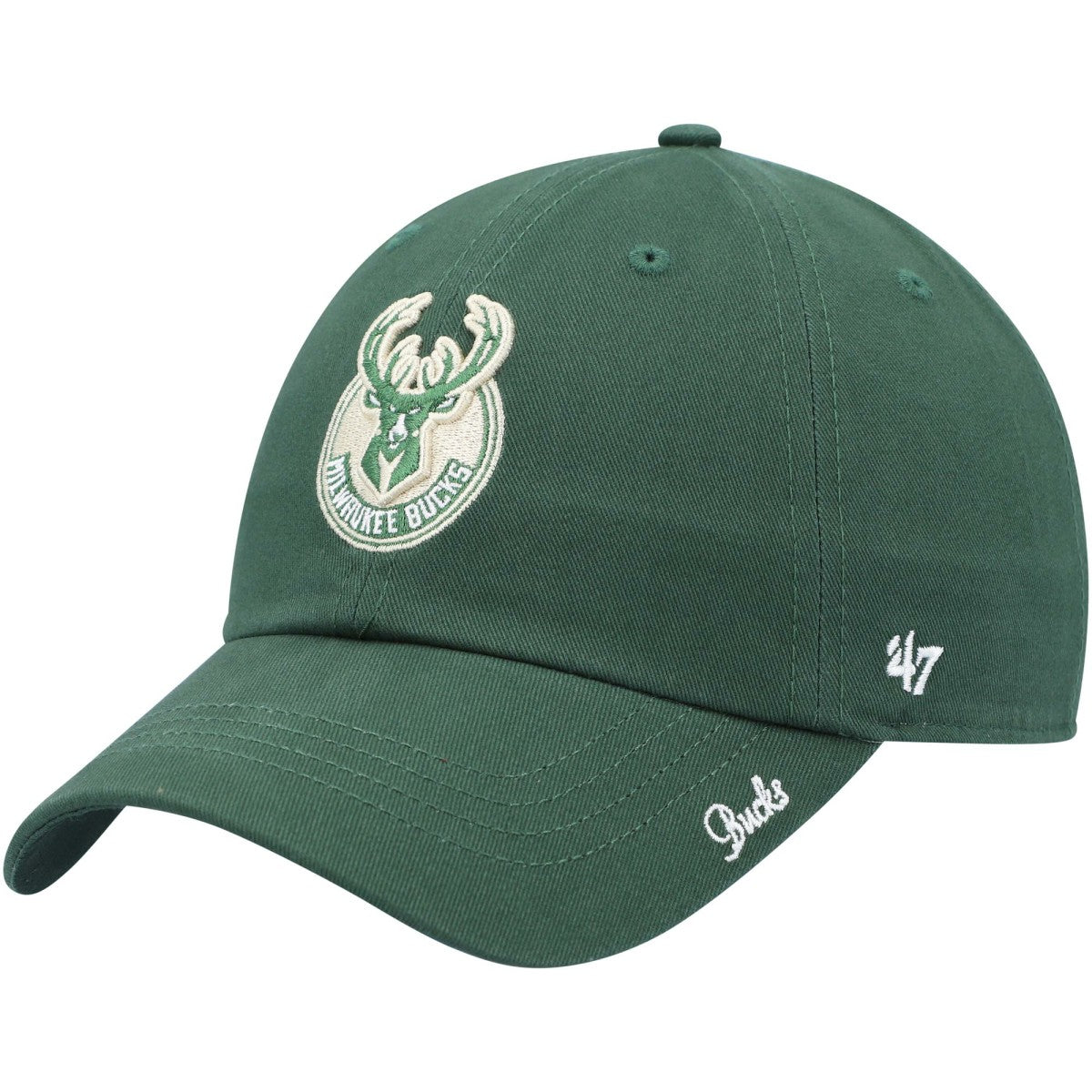 Milwaukee Bucks '47 Women's Miata Clean Up Logo Adjustable Hat - Hunter Green online