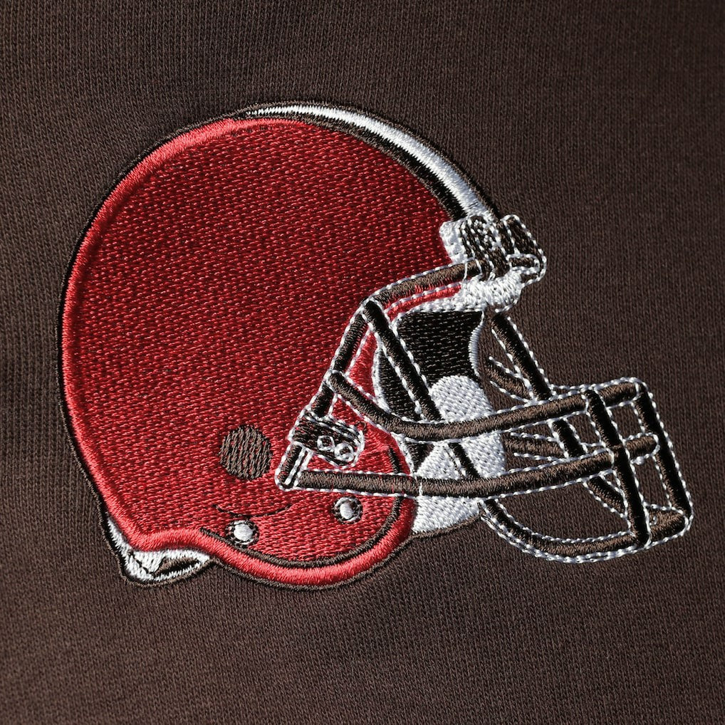 Cleveland Browns Starter Playoffs Color Block Full-Zip Hoodie - Brown/Orange for sale