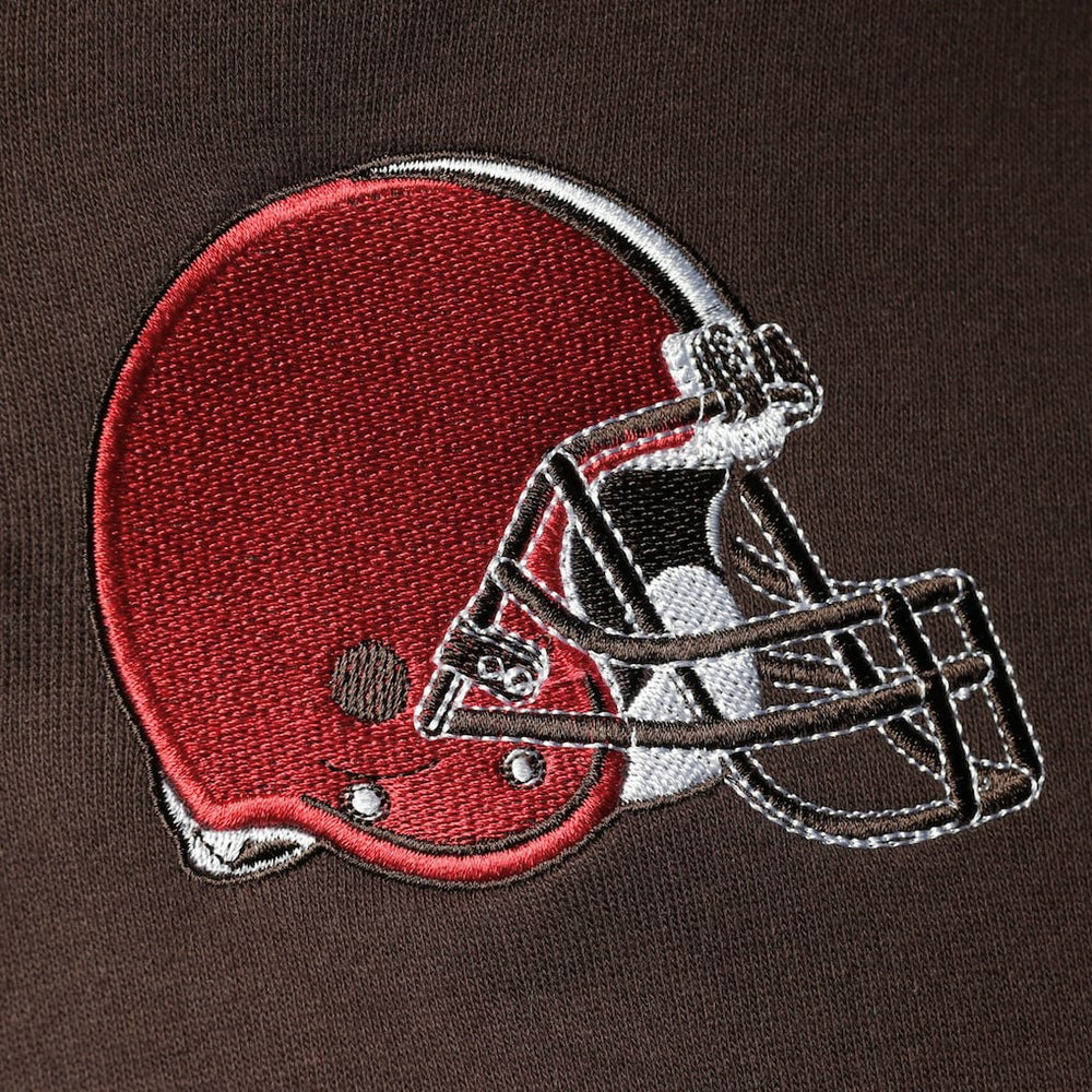 Cleveland Browns Starter Playoffs Color Block Full-Zip Hoodie - Brown/Orange for sale