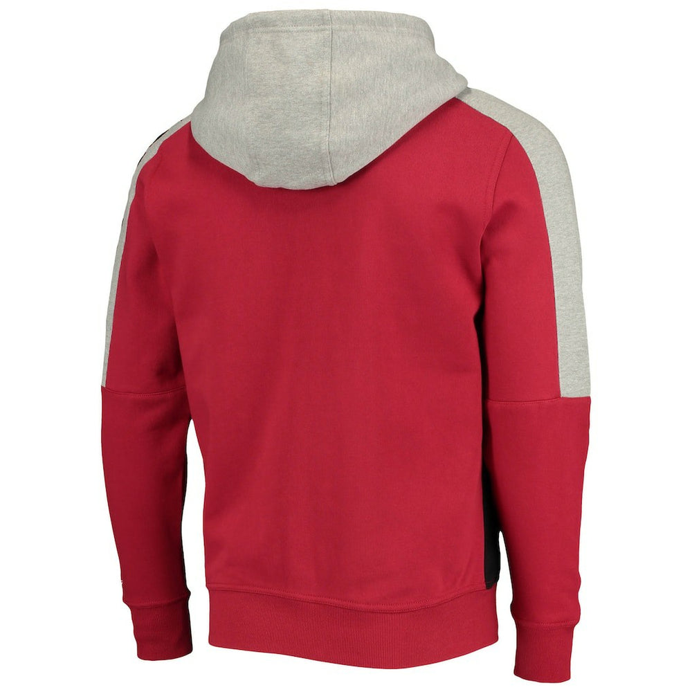 Arizona Cardinals Starter Playoffs Color Block Full-Zip Hoodie - Cardinal/Black on sale