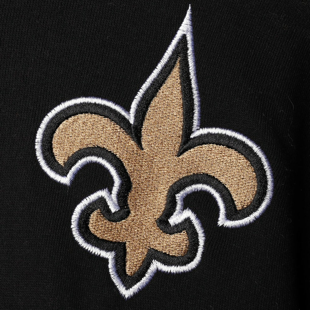 New Orleans Saints Starter Playoffs Color Block Full-Zip Hoodie - Black/Gold on sale