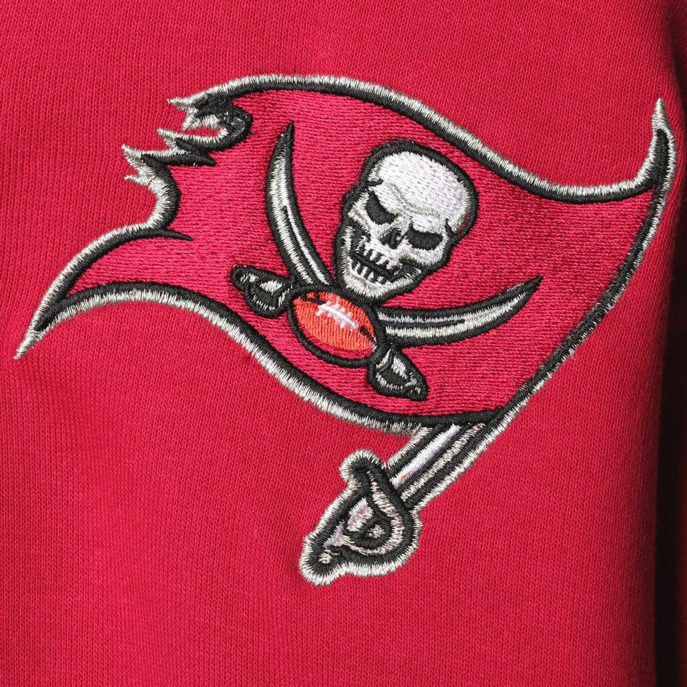 Tampa Bay Buccaneers Starter Playoffs Color Block Full-Zip Hoodie - Red/Pewter on sale