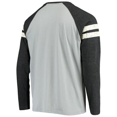 Las Vegas Raiders Starter Throwback League Raglan Long Sleeve Tri-Blend T-Shirt - Silver/Black discount