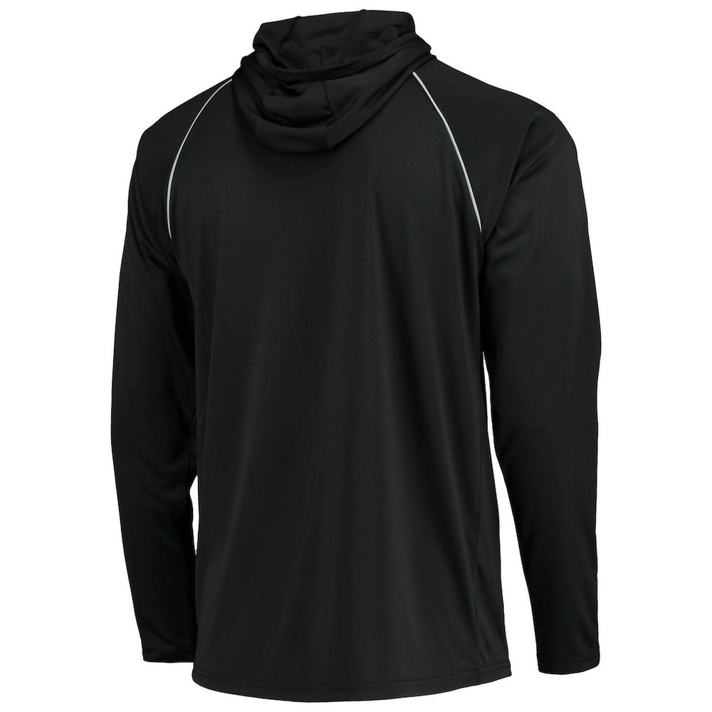 Las Vegas Raiders Starter Raglan Long Sleeve Hoodie T-Shirt - Black outlet