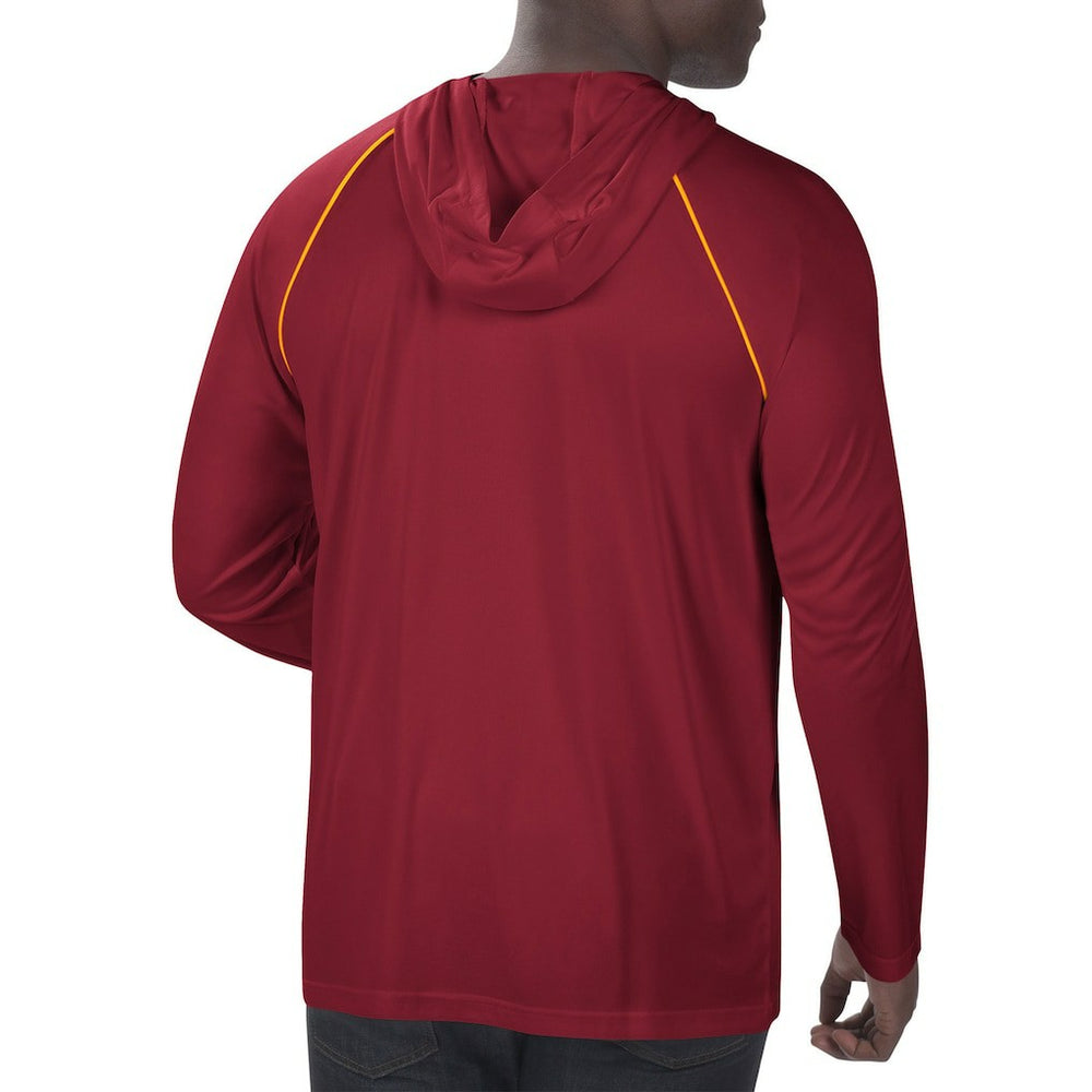 Washington Football Team Starter Raglan Long Sleeve Hoodie T-Shirt - Burgundy discount