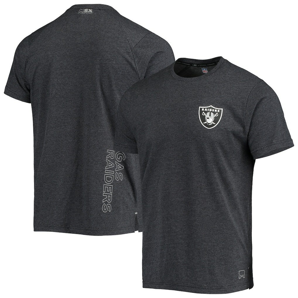 Las Vegas Raiders MSX by Michael Strahan Motivation Performance T-Shirt - Black for sale
