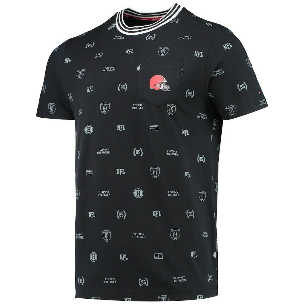 Cleveland Browns Tommy Hilfiger Essential Pocket T-Shirt - Black on sale