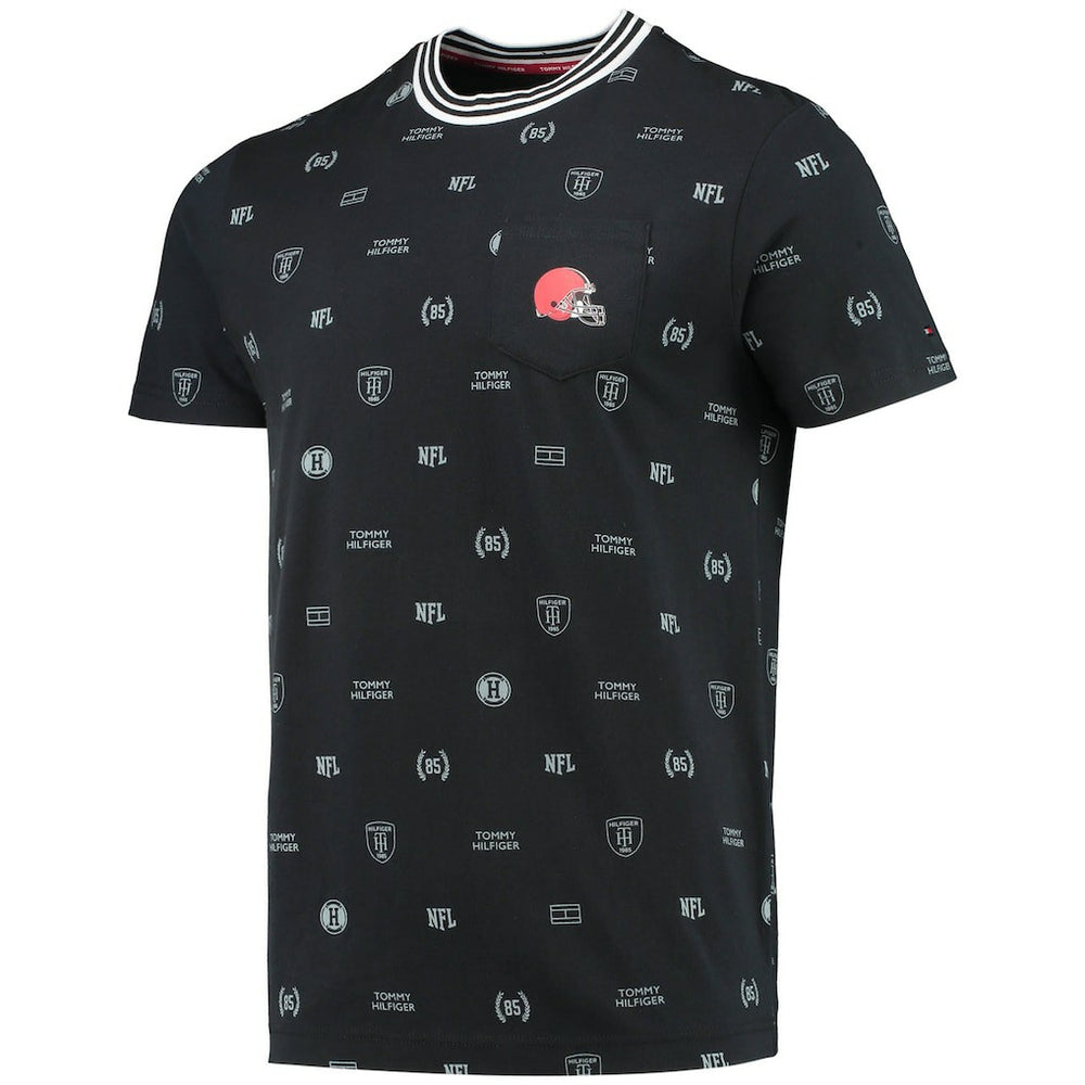Cleveland Browns Tommy Hilfiger Essential Pocket T-Shirt - Black on sale