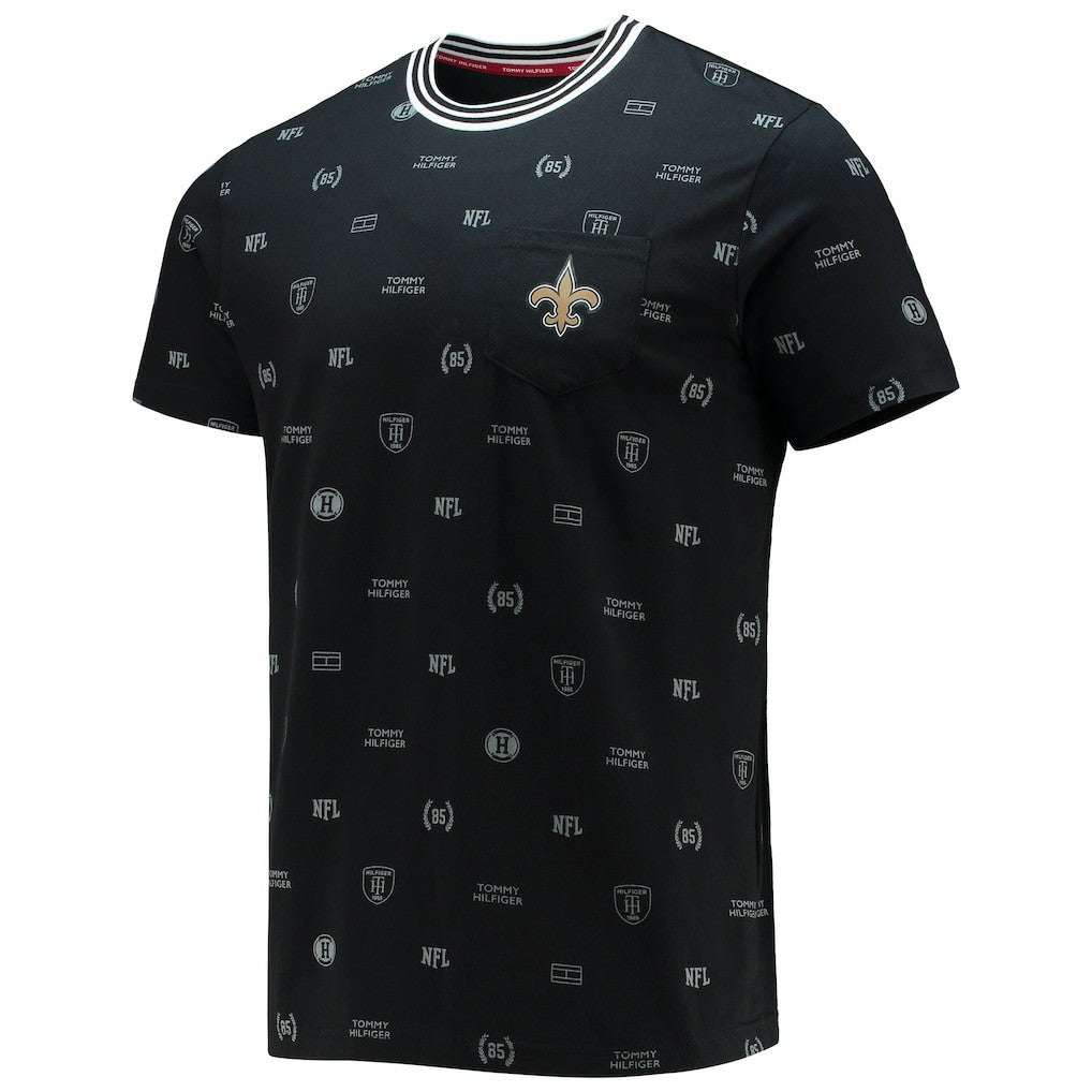 New Orleans Saints Tommy Hilfiger Essential Pocket T-Shirt - Black for sale