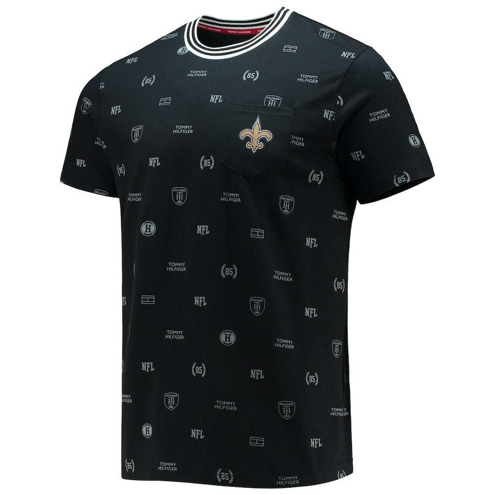 New Orleans Saints Tommy Hilfiger Essential Pocket T-Shirt - Black for sale