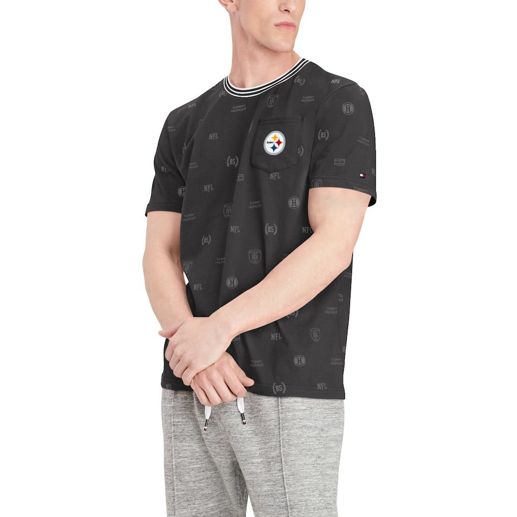 Pittsburgh Steelers Tommy Hilfiger Essential Pocket T-Shirt - Black sale