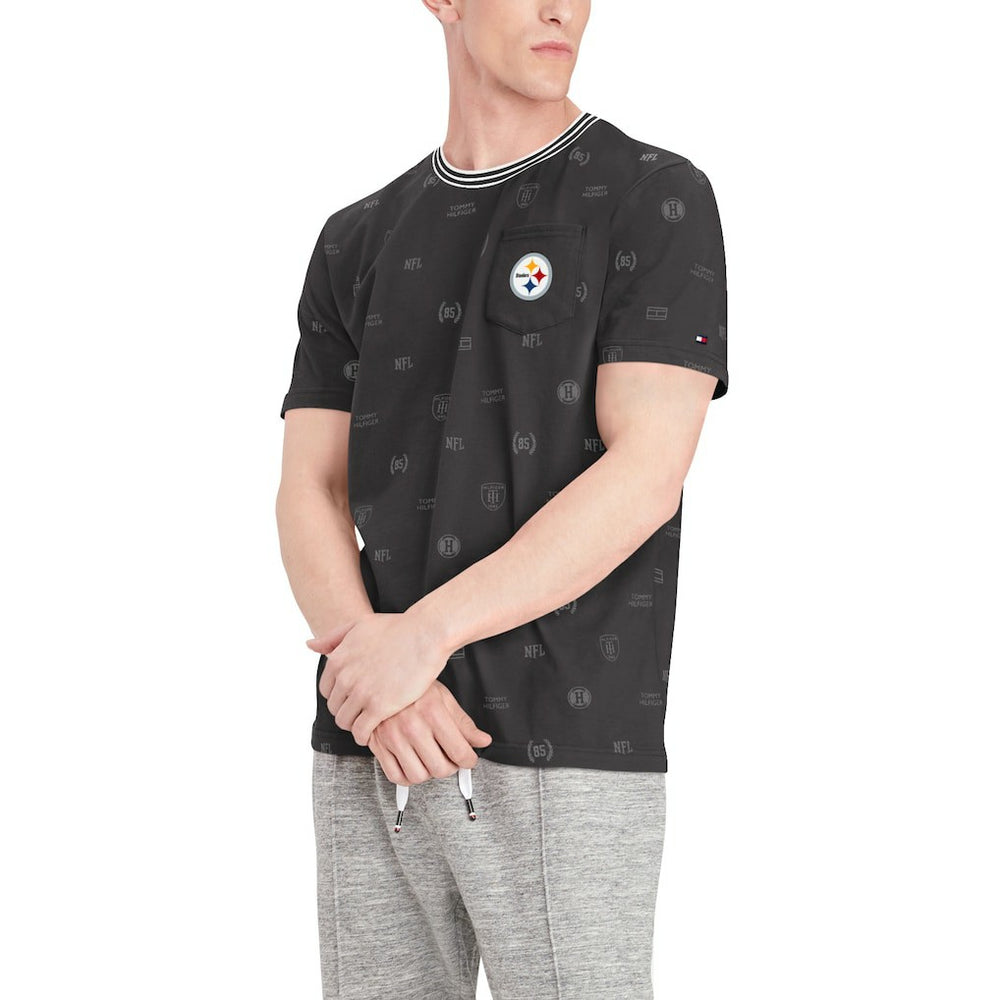 Pittsburgh Steelers Tommy Hilfiger Essential Pocket T-Shirt - Black sale