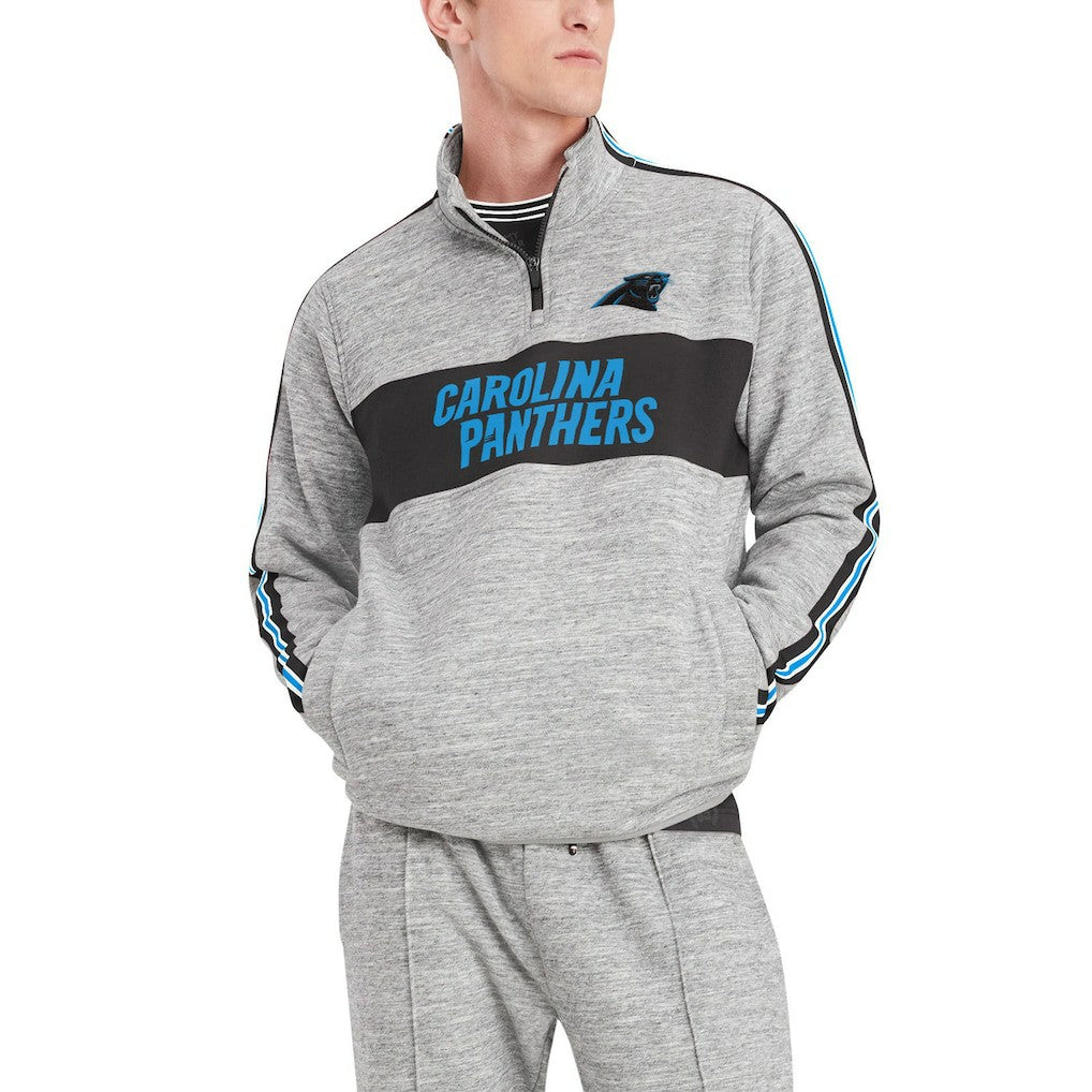 Carolina Panthers Tommy Hilfiger Mario Quarter-Zip Jacket - Heathered Gray sale
