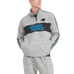 Carolina Panthers Tommy Hilfiger Mario Quarter-Zip Jacket - Heathered Gray sale