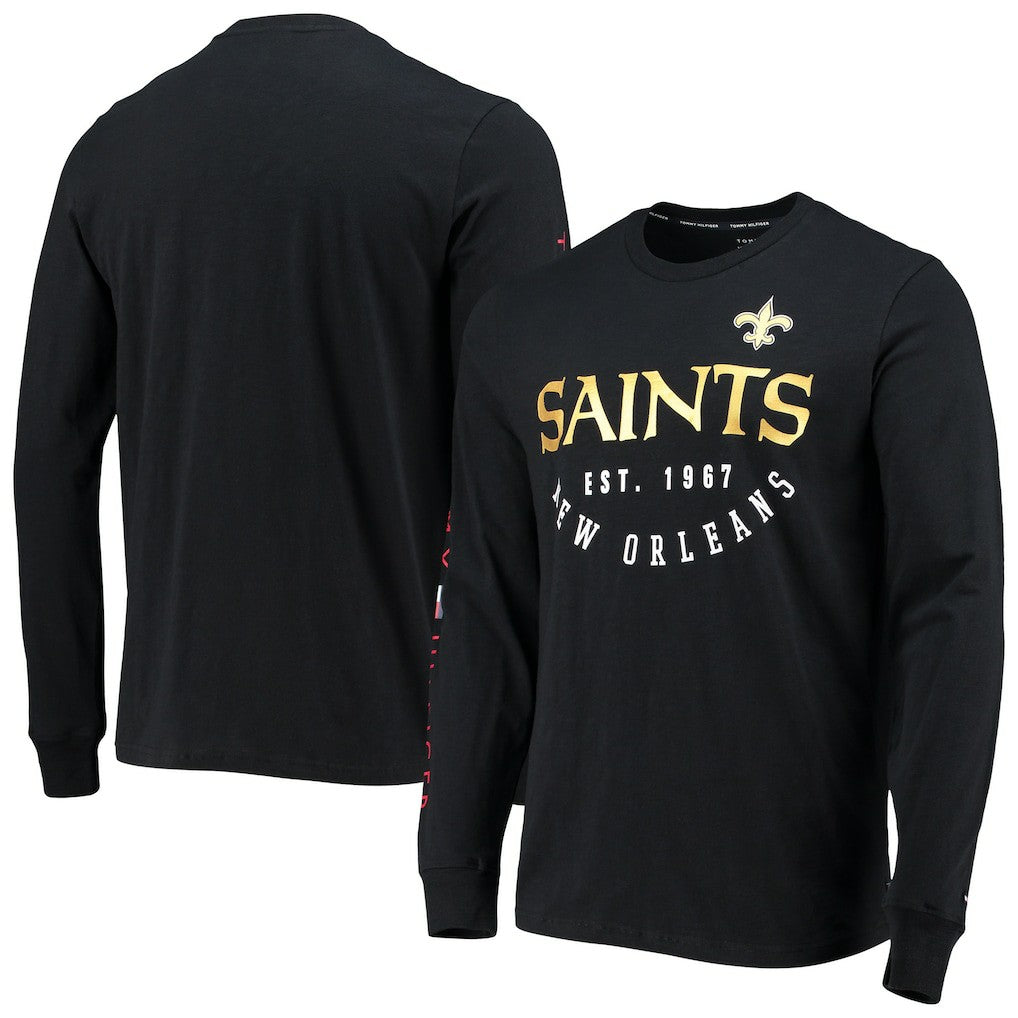 New Orleans Saints Tommy Hilfiger Peter Long Sleeve T-Shirt - Black discount