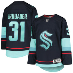 Philipp Grubauer Seattle Kraken Youth Home Premier Player Jersey - Deep Sea Blue Jerseys