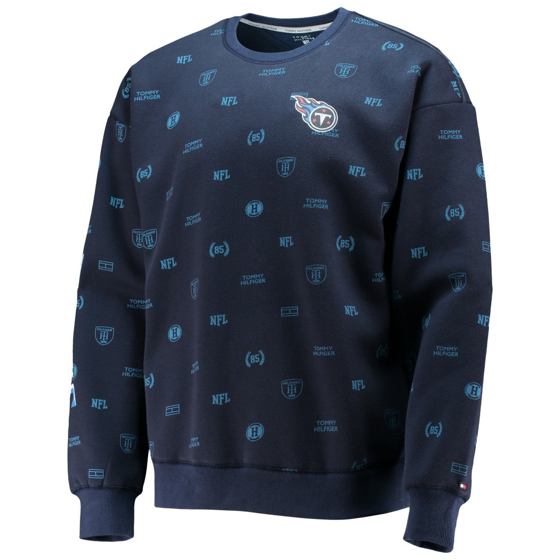Tennessee Titans Tommy Hilfiger Reid Graphic Pullover Sweatshirt - Navy cheap