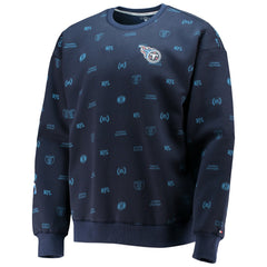 Tennessee Titans Tommy Hilfiger Reid Graphic Pullover Sweatshirt - Navy cheap
