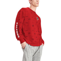 Atlanta Falcons Tommy Hilfiger Reid Graphic Pullover Sweatshirt - Red on sale