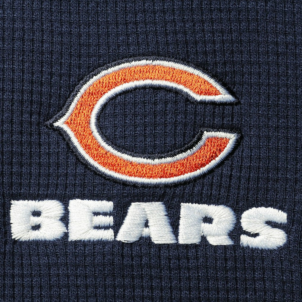 Chicago Bears Dunbrooke Logo Maverick Thermal Henley Long Sleeve T-Shirt - Navy cheap