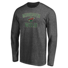 Minnesota Wild Victory Arch Long Sleeve T-Shirt - Charcoal T-shirts