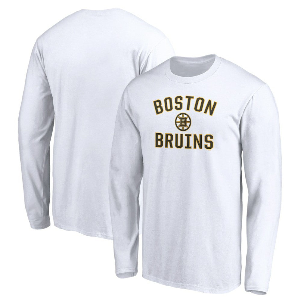 Boston Bruins Victory Arch Long Sleeve T-Shirt - White T-shirts