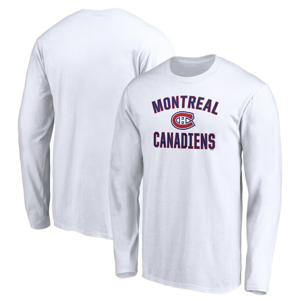 Montreal Canadiens Victory Arch Long Sleeve T-Shirt - White T-shirts