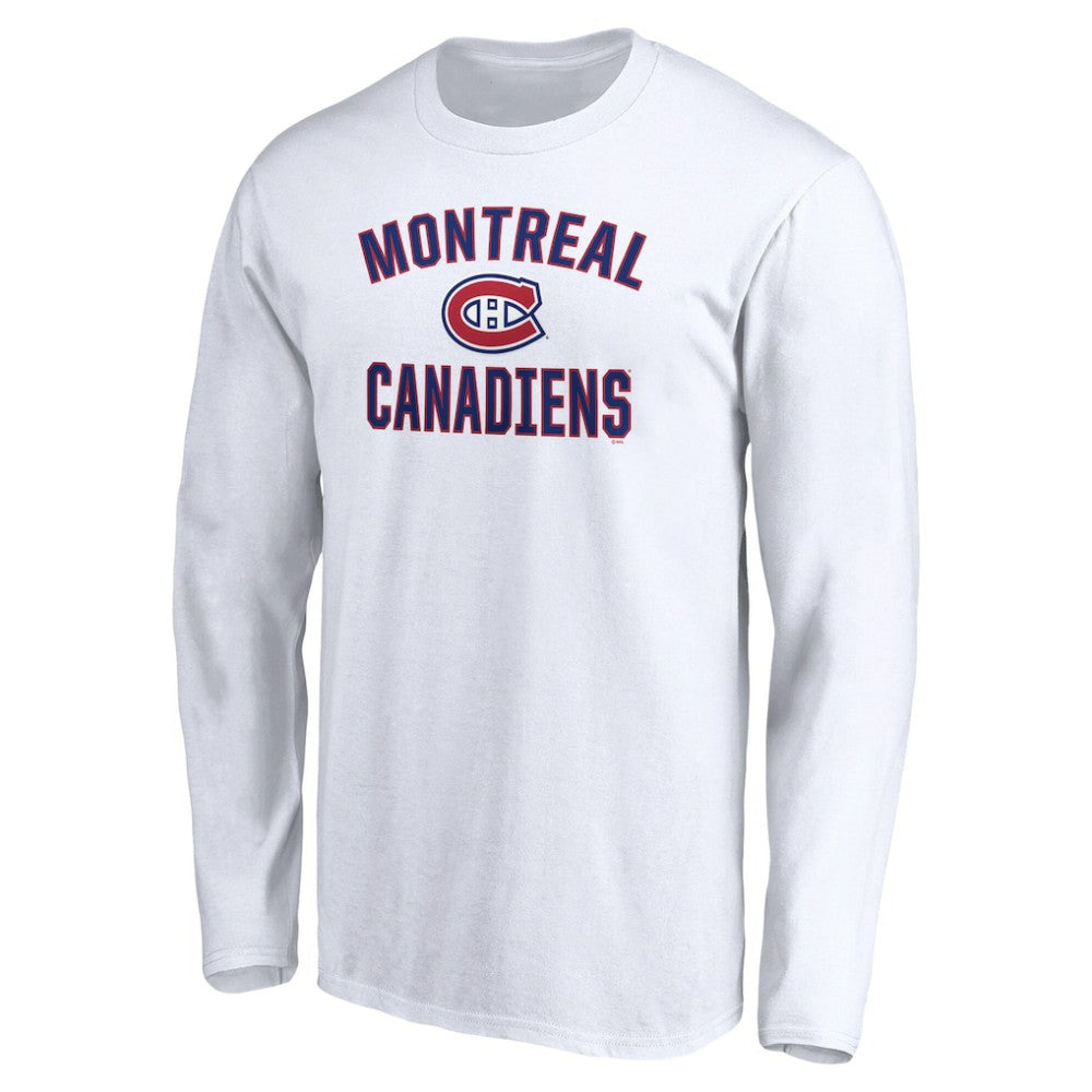 Montreal Canadiens Victory Arch Long Sleeve T-Shirt - White T-shirts