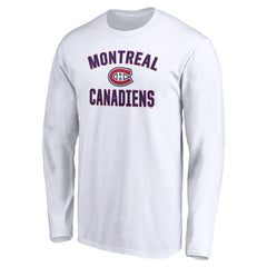 Montreal Canadiens Victory Arch Long Sleeve T-Shirt - White T-shirts