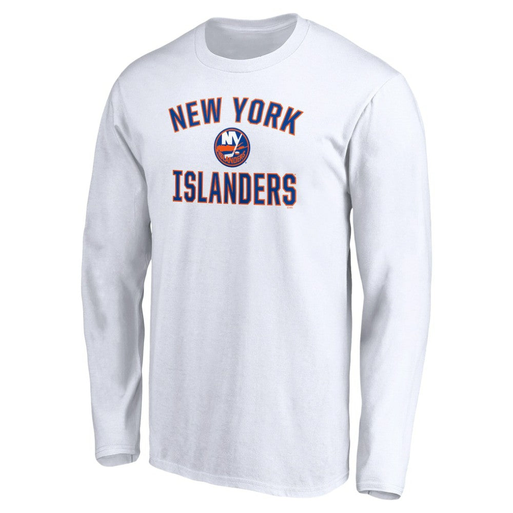 New York Islanders Victory Arch Long Sleeve T-Shirt - White T-shirts
