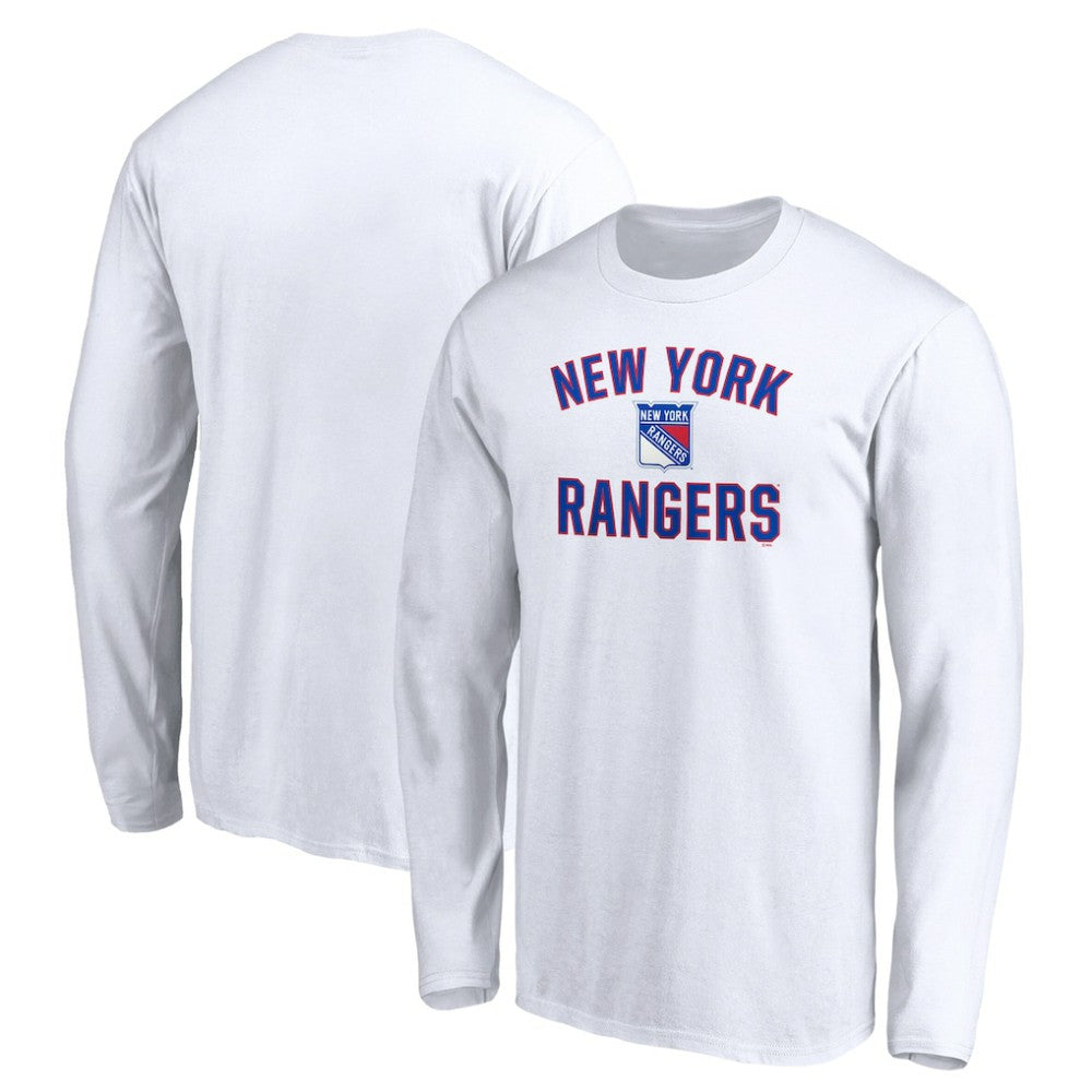 New York Rangers Victory Arch Long Sleeve T-Shirt - White T-shirts