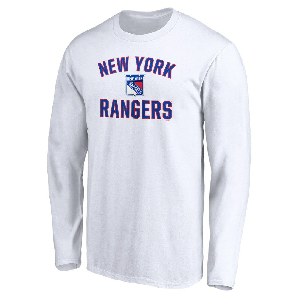 New York Rangers Victory Arch Long Sleeve T-Shirt - White T-shirts