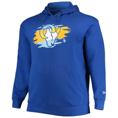 Los Angeles Rams New Era Big & Tall Primary Logo Pullover Hoodie - Royal sale
