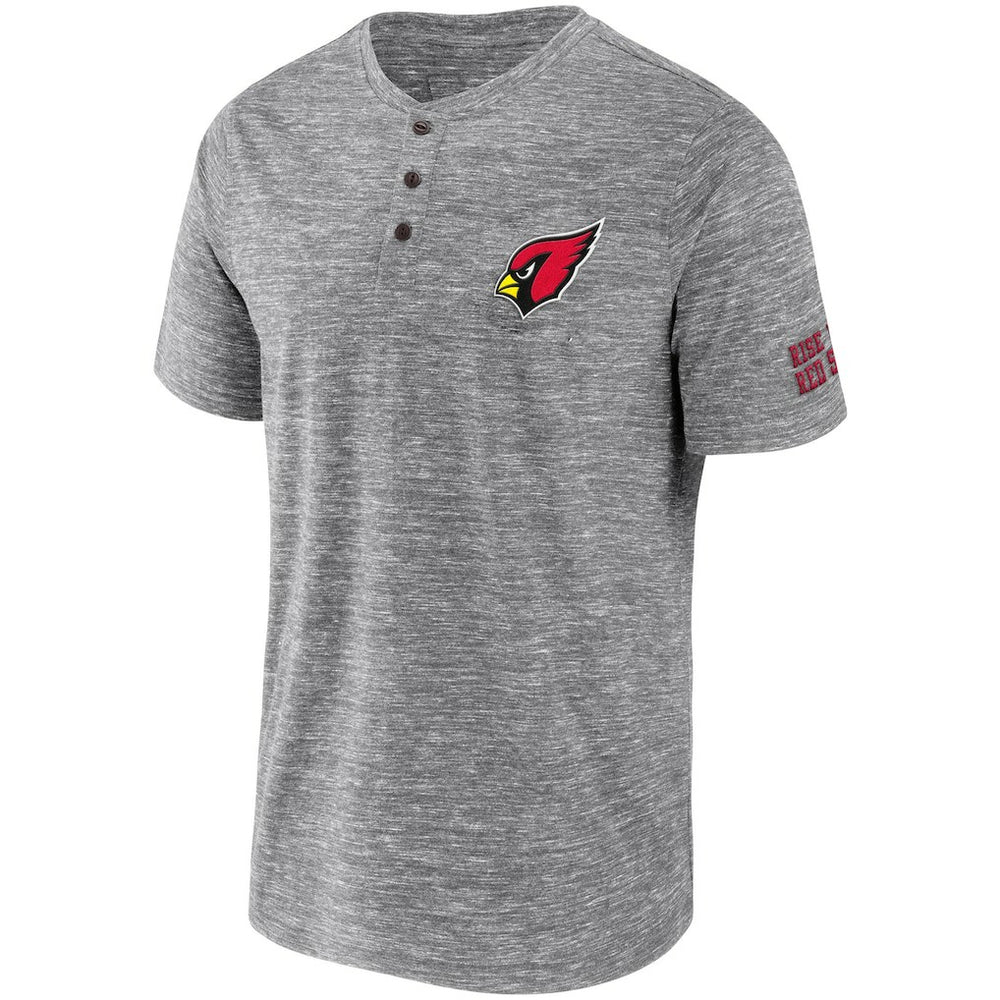 Arizona Cardinals NFL x Darius Rucker Collection Slub Henley T-Shirt - Heathered Gray on sale
