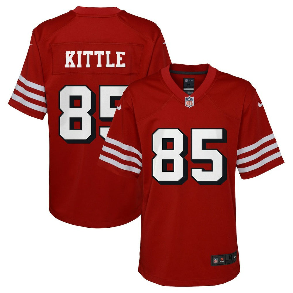 George Kittle San Francisco 49ers Youth Game Jersey - Scarlet for sale