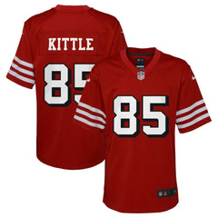 George Kittle San Francisco 49ers Youth Game Jersey - Scarlet for sale