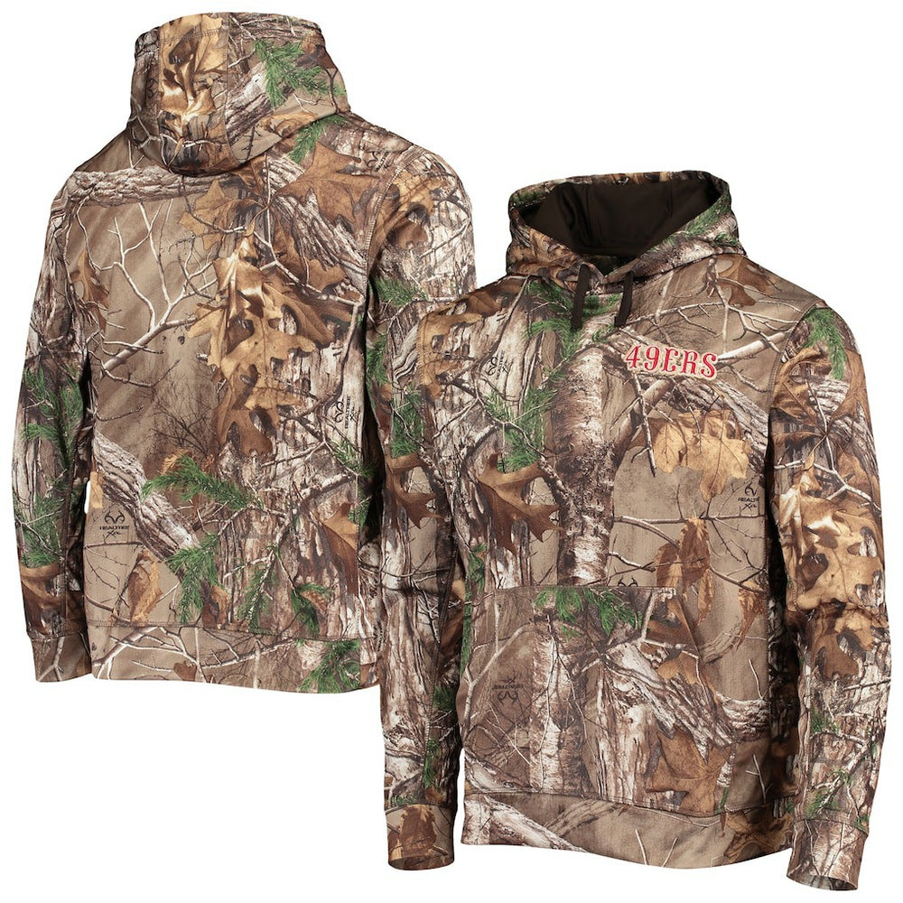 San Francisco 49ers Dunbrooke Champion Tech Pullover Hoodie - Realtree Camo online