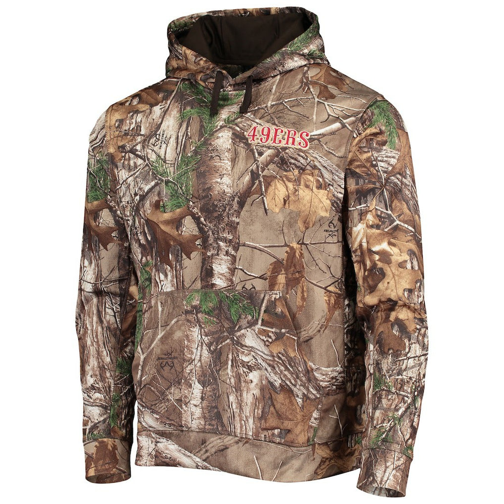 San Francisco 49ers Dunbrooke Champion Tech Pullover Hoodie - Realtree Camo online