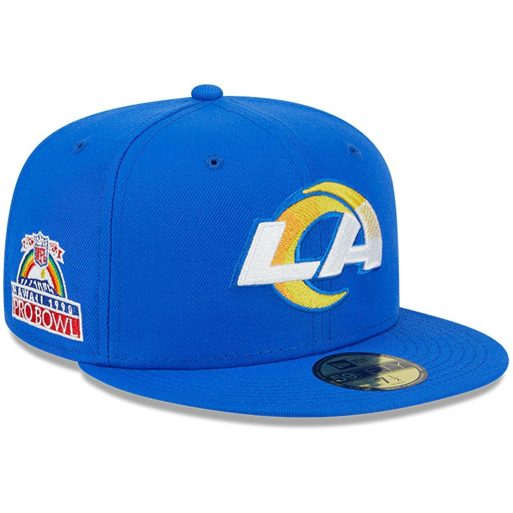 Los Angeles Rams New Era Patch Up 1990 Pro Bowl 59FIFTY Fitted Hat - Royal on sale