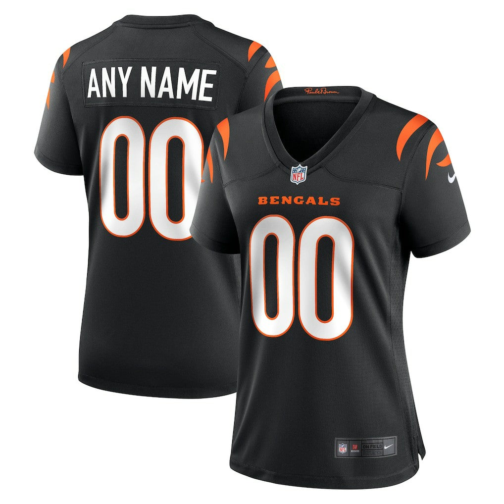 Cincinnati Bengals Women's Game Custom Jersey - Black sale