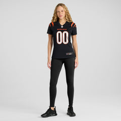 Cincinnati Bengals Women's Game Custom Jersey - Black sale