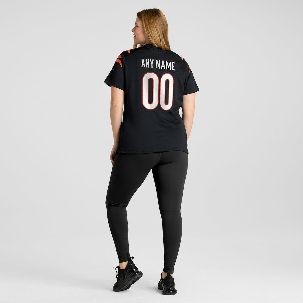 Cincinnati Bengals Women's Game Custom Jersey - Black sale