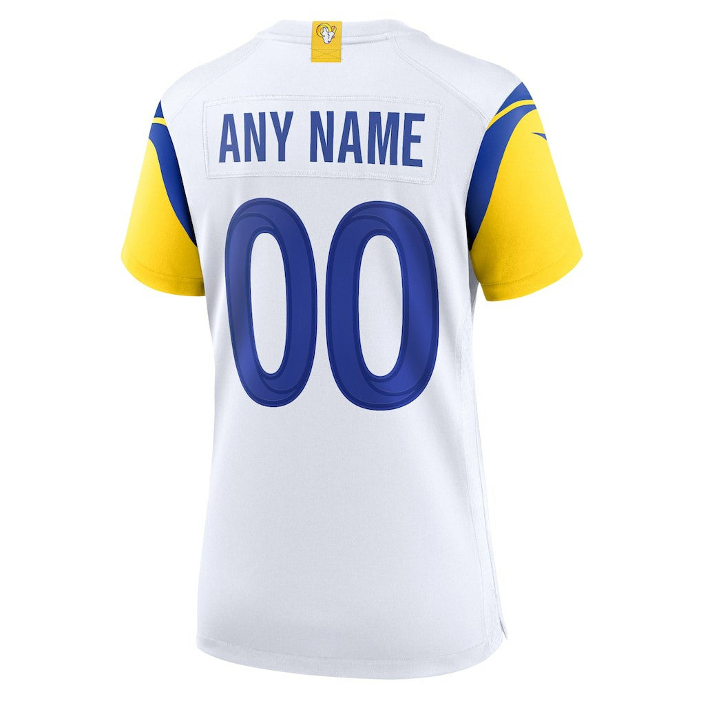 Los Angeles Rams Women's Alternate Custom Jersey - White discount